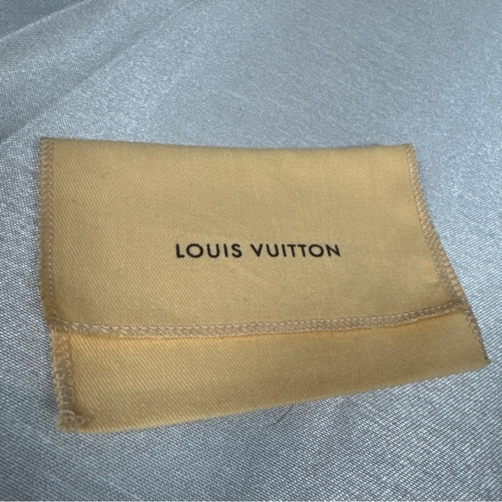 Louis Vuitton Small Tan Cotton Flannel Dust‎ Bag Pouch for Jewelry or Wallets